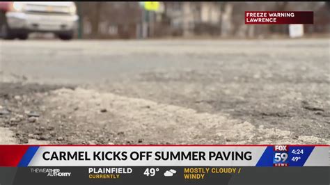 Carmel Street Department will soon begin $5.2M in street paving, .